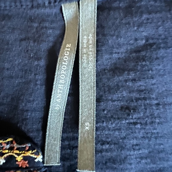 Anthro Emelia Embroidered Peplum Blouse - Picture 3 of 3